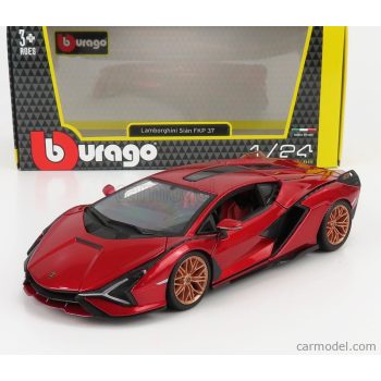 Burago - Lamborghini Sian Fkp 37 Hybrid 2020 Red