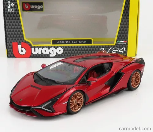 Burago - Lamborghini Sian Fkp 37 Hybrid 2020 Red