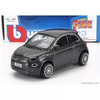 Burago - Fiat 500 - Full Electric - 2021 Grey Met