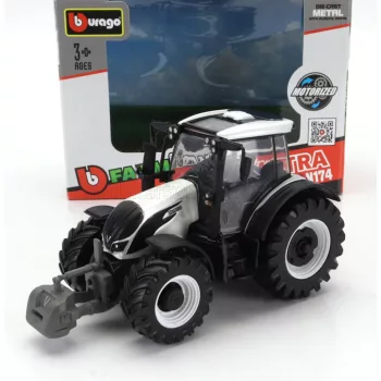 Burago - VALTRA N174 TRACTOR 2017 WHITE BLACK