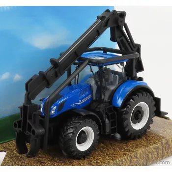 Burago - New Holland T7.315 Tractor 2016 Blue Wood