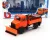 Burago - TRUCK ROAD SECURITY SPAZZANEVE SNOWPLOUGH AND SIGNAL BOARD 2-ASSI 2010 ORANGE