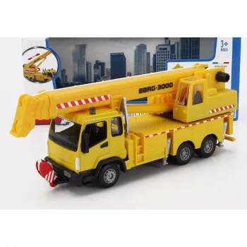 Burago - MAN TRUCK CRANE GRU BBRG-3000 3-ASSI 2010 YELLOW