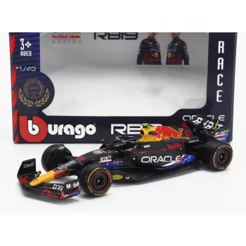   Burago - RED BULL F1  RB19 TEAM ORACLE RED BULL RACING N 11 4th AUSTIN USA GP 2023 SERGIO PEREZ MATT BLUE