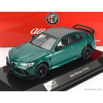   Burago - Alfa Romeo Giulia Gtam 2020 - With Hard Showcase - Exclusive Carmodel Verde Montreal - Green Met