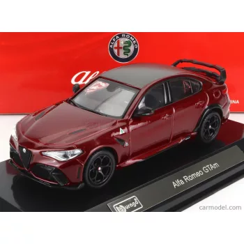   Burago - Alfa Romeo Giulia Gtam 2020 - With Hard Showcase - Exclusive Carmodel Rosso Gta - Red Met