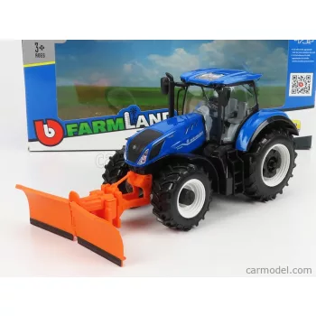 Burago - New Holland T7.315 Tractor 2009 Blue Orange