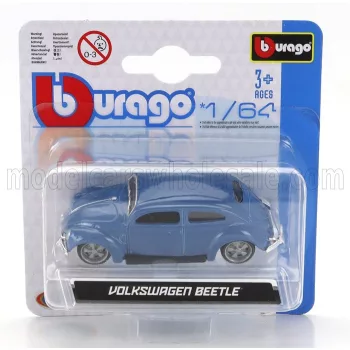 Burago - VOLKSWAGEN BEETLE MAGGIOLINO KAFER CUSTOM 1965 BLUE