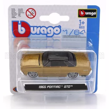 Burago - PONTIAC GTO COUPE 1965 GOLD BLACK