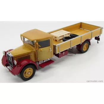   Cmc - Mercedes Benz Lo2750 Lkw Platform Truck Cassonato 1933 Yellow Red
