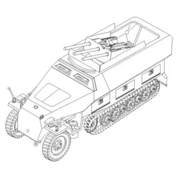 CMK - Sd.Kfz. 251/21 Ausf. D Drilling