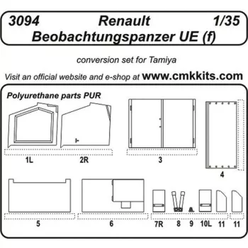 CMK - Renault Beobachtungspanzer UE (f) für Tamiya Bausatz