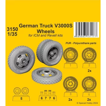 CMK - German Truck V3000S Wheels 1/35 / for ICM kits