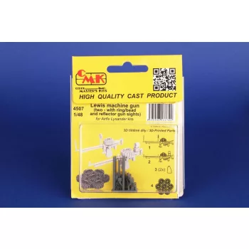   CMK - Lewis machine gun (two - with ring/bead and reflector gun sights) for Airfix