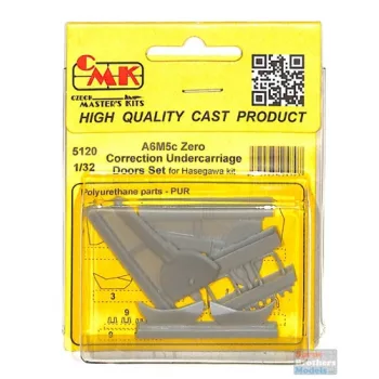   CMK - A6M5c Zero-Correction UndercarriageDoors Doors Set 1/32 /for Hasegawa