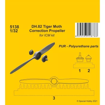 CMK - DH.82 Tiger Moth Correction Propeller(ICM kit)