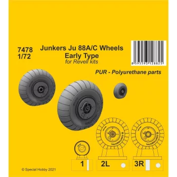 CMK - Junkers Ju 88A/C Wheels Early Type (Revell kits)