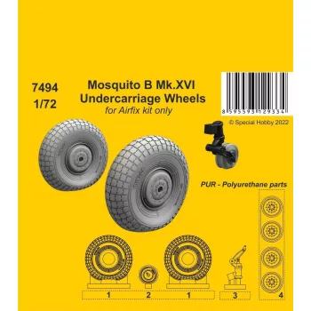   CMK - Mosquito B Mk.XVI Undercarriage Wheels / Airfix kit only