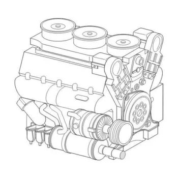 CMK - Maybach HL230 P45 WWII Ger tank engine