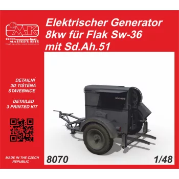   CMK - 1/48 Elektrischer Generator 8kw für Flak Sw-36 mit Sd.Ah.51