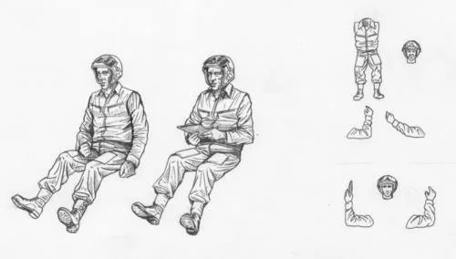 CMK - Russian modern Heli Pilots sitting