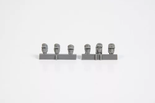 CMK - Heads of German WW2 Infantry Troops with Winter Headwear (6 pcs)