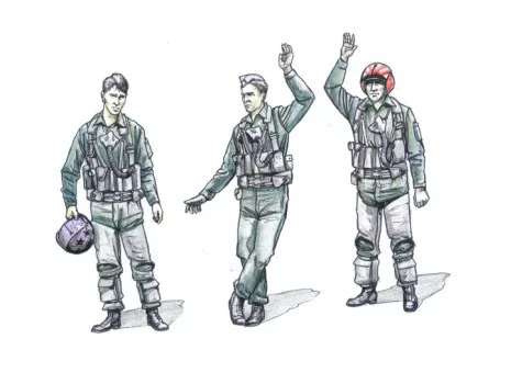 CMK - US NAVY Pilots modern (3 fig.)