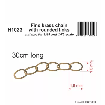   CMK - Fine brass chain with rounded links - suitable for 1/48 and 1/72 scale