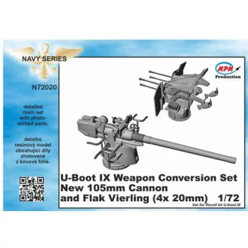   CMK - U-Boot IX Weapon Conversion set-new105mm cannon a.Flak Vierling f.Revell k