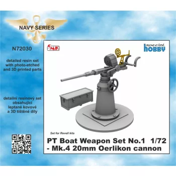   CMK - 1/72 PT Boat Weapon Set No.1 - Mk.4 20mm Oerlikon cannon 