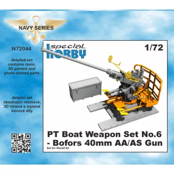 CMK - 1/72 PT Boat Weapon Set No.6 - Bofors 40mm AA/AS Gun
