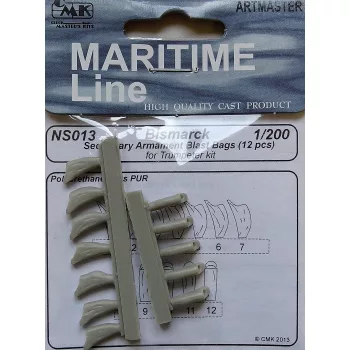 CMK - Bismarck Secondary Armam.Blast Bags 12Pc