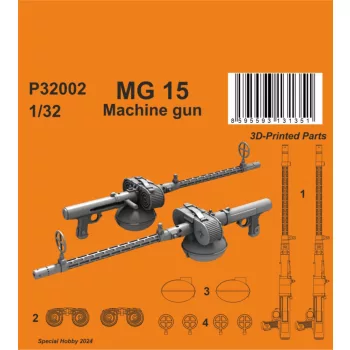 CMK - MG 15 Machine gun 1/32 (2 pcs)