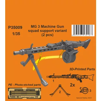CMK - 1/35 MG 3 Machine Gun -  squad support variant (2 pcs)