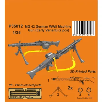 CMK - 1/35 MG 42 German WWII Machine Gun (Early Variant)