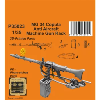 CMK - 1/35 MG 34 Copula Anti Aircraft Machine Gun Rack