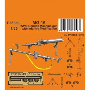 CMK - MG 15 Machine Gun with Infantry Modification 1/35