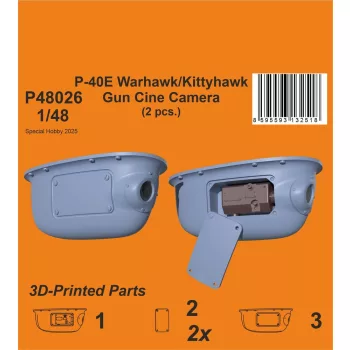   CMK - P-40E Warhawk/Kittyhawk Gun Cine Camera (N-2 type) / for Eduard kits