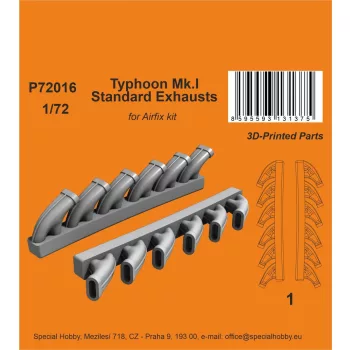 CMK - Typhoon Mk.I Standard Exhausts  / for Airfix kit