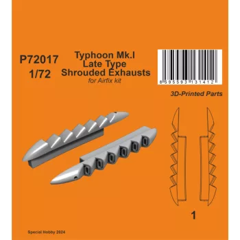   CMK - 1/72 Typhoon Mk.I Late Type Shrouded Exhausts  / for Airfix kit