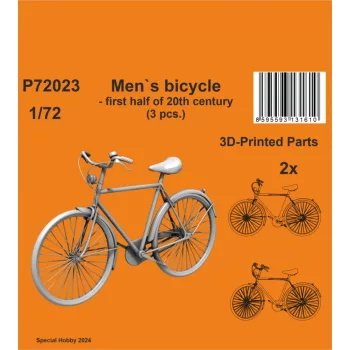   CMK - 1/72 Men's bicycle - first half of 20th century (3 pcs.)