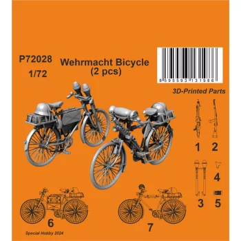 CMK - 1/72 Wehrmacht Bicycle (2 pcs)