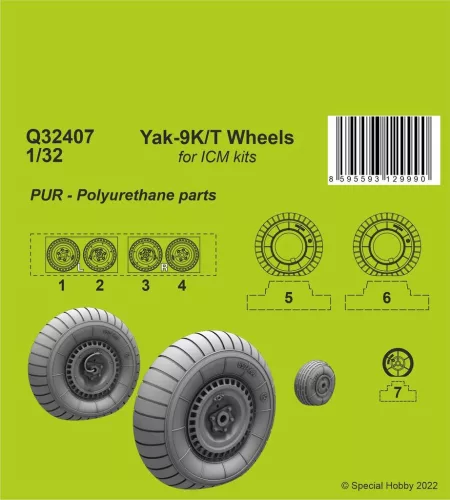 CMK - 1/32 Yak-9T Wheels 