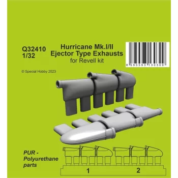 CMK - Hurricane Mk.I/II Ejector Type Exhausts 1/32