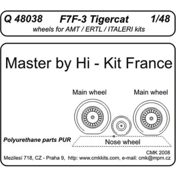 CMK - F7F-3 tigercat wheels für Revell Bausatz