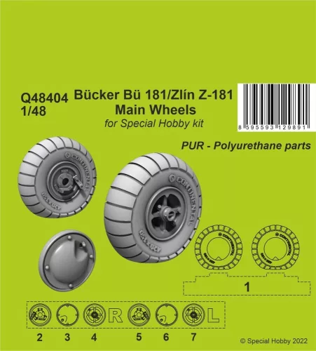 CMK - Bücker Bü 181/Zlin Z-181 Main Wheels