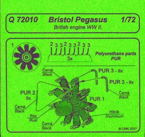 CMK - Bristol Pegasus British engine