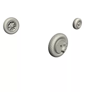   CMK - FH-1 Phantom Mainwheels and Nosewheel for Special Hobby kit