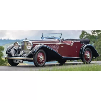   Cult-scale Models - BENTLEY 4.25L VANDEM PLAS TOURER CABRIOLET OPEN 1938 BORDEAUX BLACK