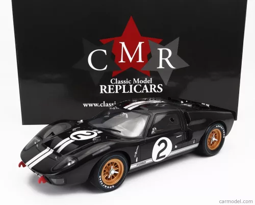 Cmr - Ford Usa Gt40 Mkii 7.0L V8 Team Shelby American Inc. N 2 Winner 24H Le Mans 1966 B.Mclaren - C.Amon Black Silver